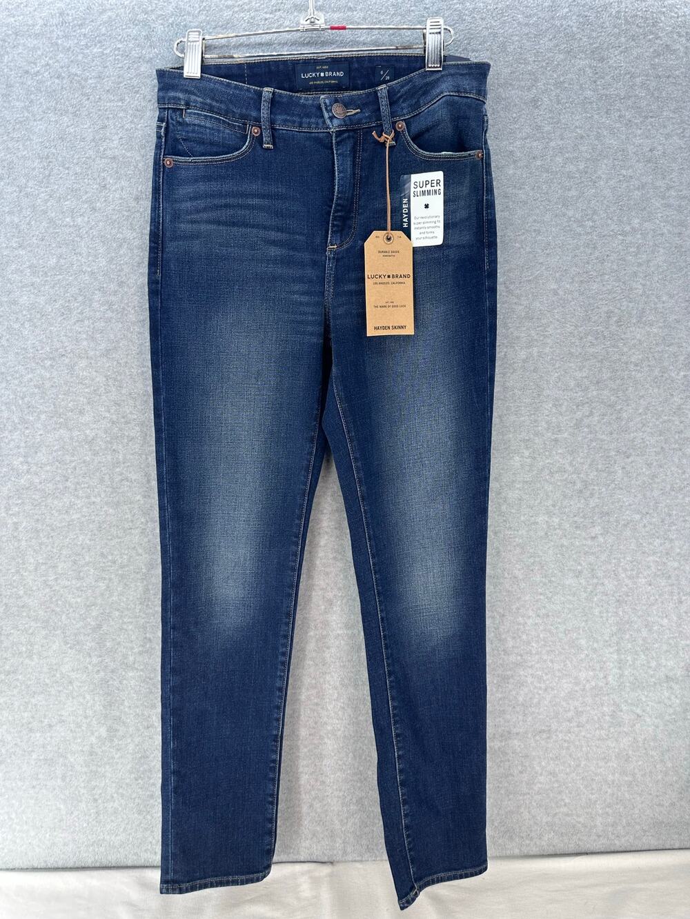 NWT Lucky Brand Women’s sz 6/28 Hayden Skinny Super Slimming Stretch Dark Denim